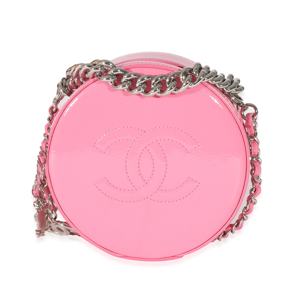 Chanel Pink Glazed Calfskin Round As Earth Bag
